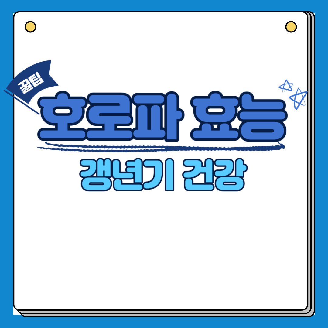 호로파 효능 갱년기건강