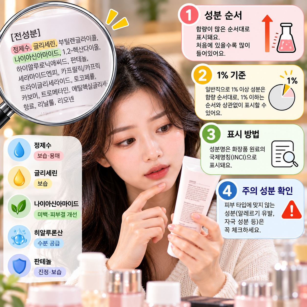화장품 전성분 표시 읽는 법
