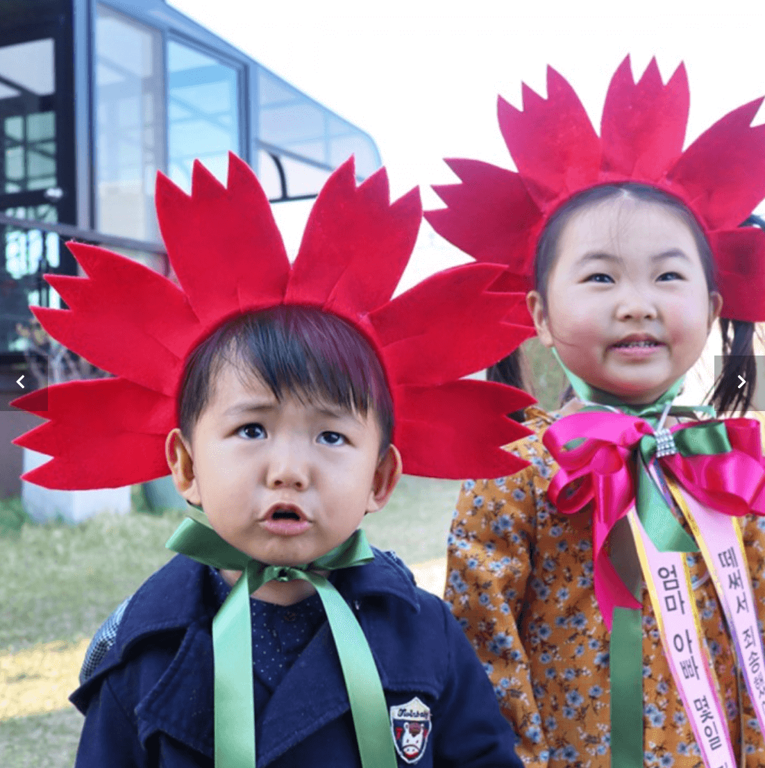 카네이션 인간화환