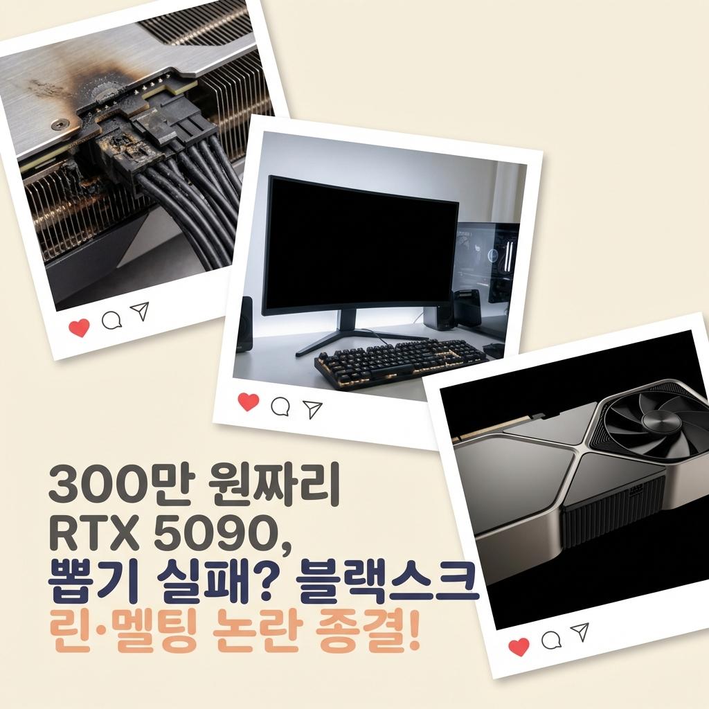 RTX 5090 블랙스크린 멜팅