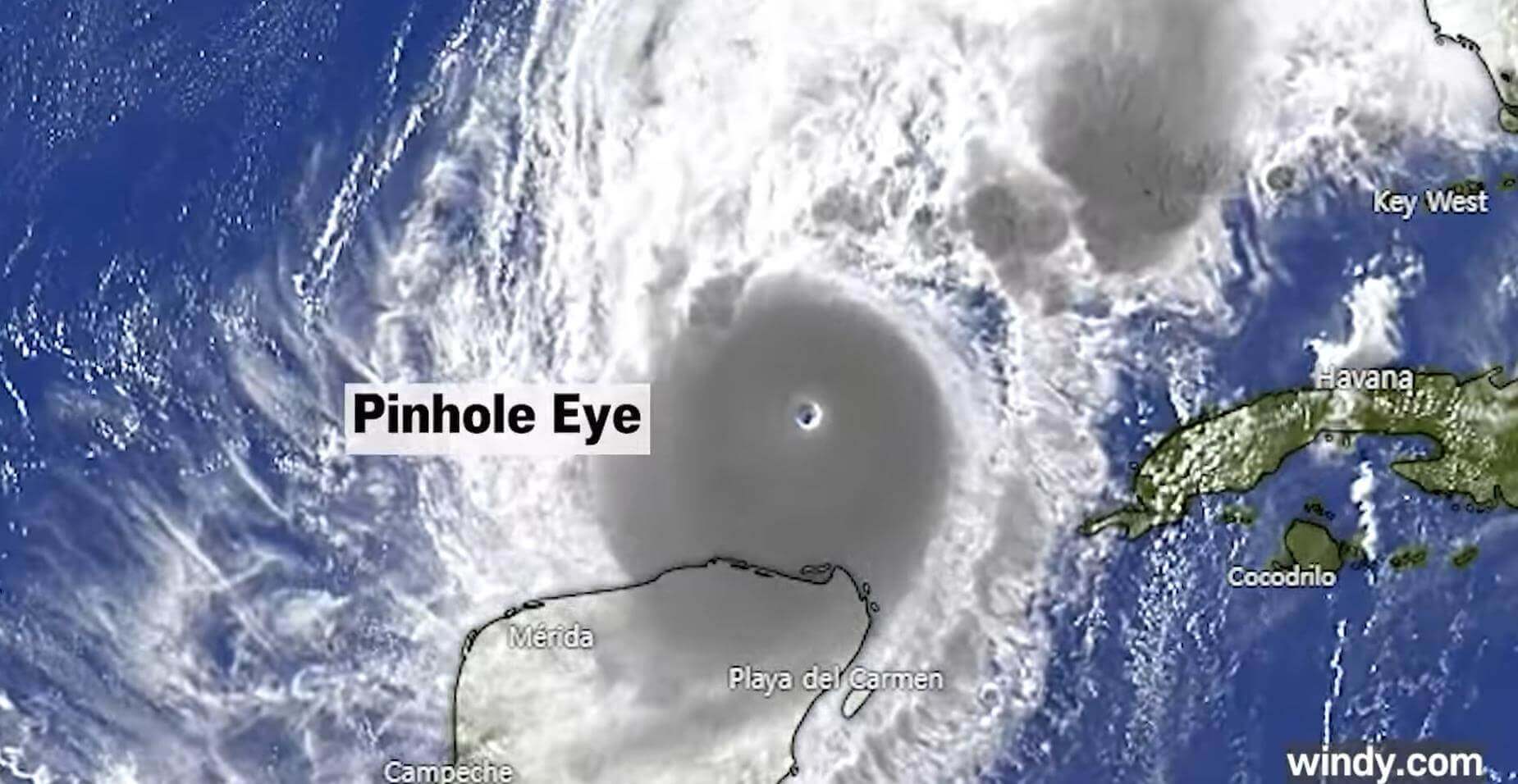 허리케인 밀턴 눈