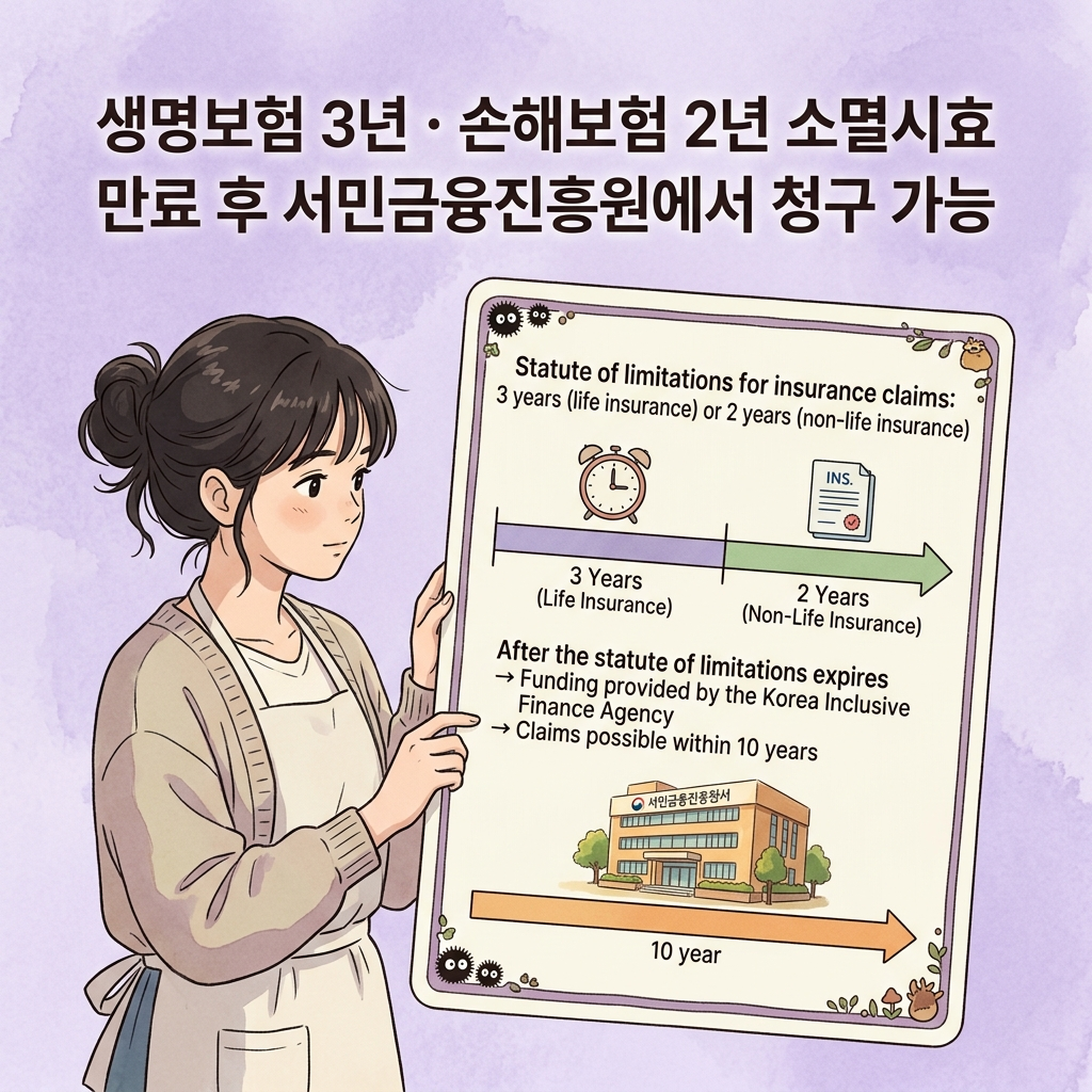숨은 보험금 소멸시효 생명보험 3년 손해보험 2년 기한