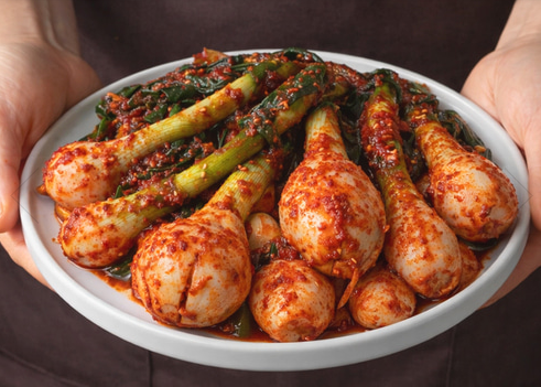 양파 줄기 김치 담그기