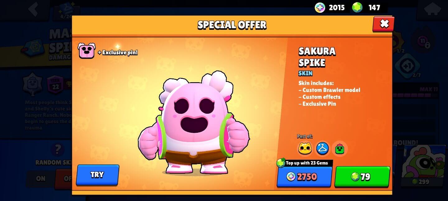Exploring the Cactus Brawler Spike's Skins, Gears, Gadgets, and Star Powers  in Brawl Stars
