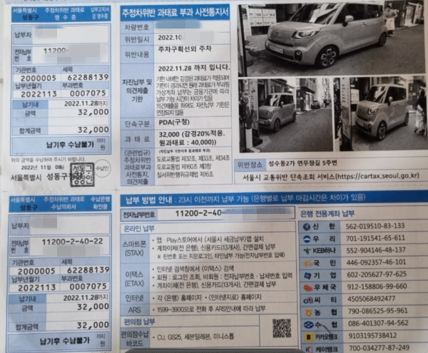 과태료와 범칙금의 차이