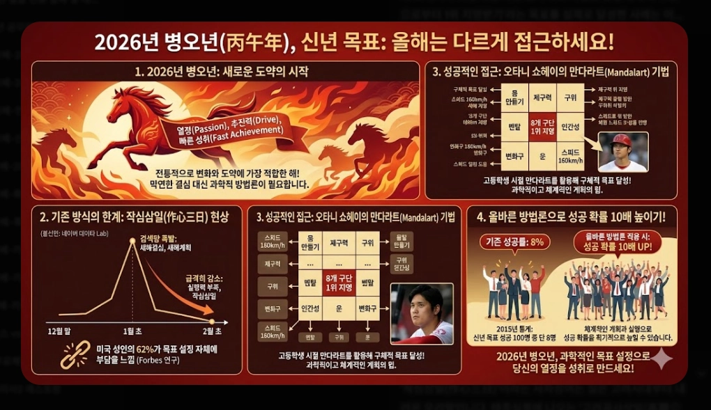 신년 목표 세우기 및 작심삼일 극복법