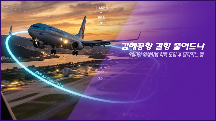 김해공항 결항 줄어드나｜9월3일 위성항법 착륙 도입 후 달라지는 점