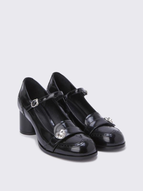 슈콤마보니 발편한구두 Round heel 메리제인 펌프스 DG1BA23507BLK