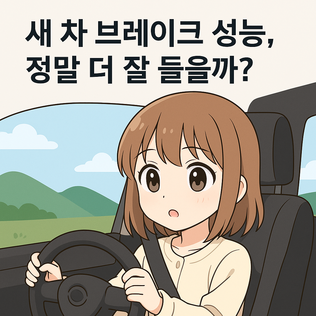 새 차 브레이크 성능, 정말 더 잘 들을까?