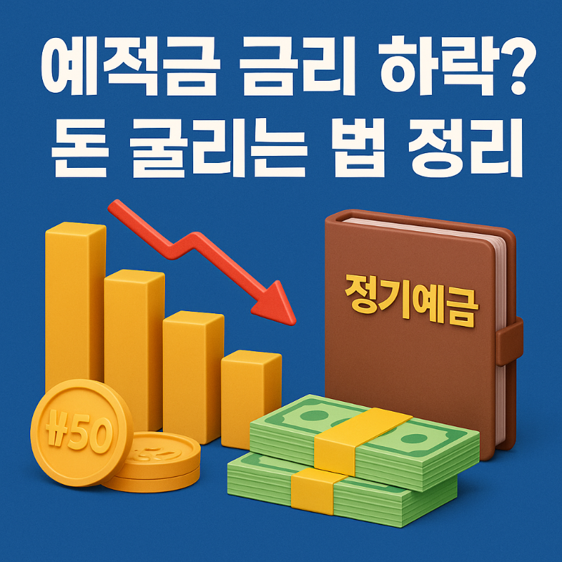 예적금 금리 하락 돈 굴리는 법 정리 썸네일