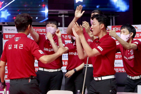 PBA 팀리그 크라운해태 주장 김재근 퍼펙트큐로 전기리그 우승권 희망