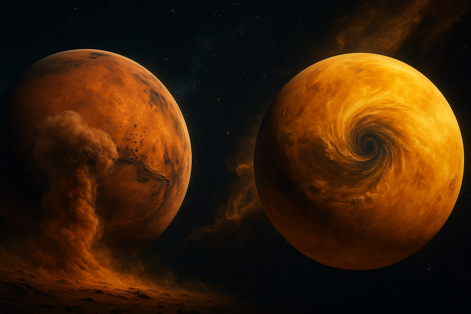 화성과 금성의 극단적 기상 현상