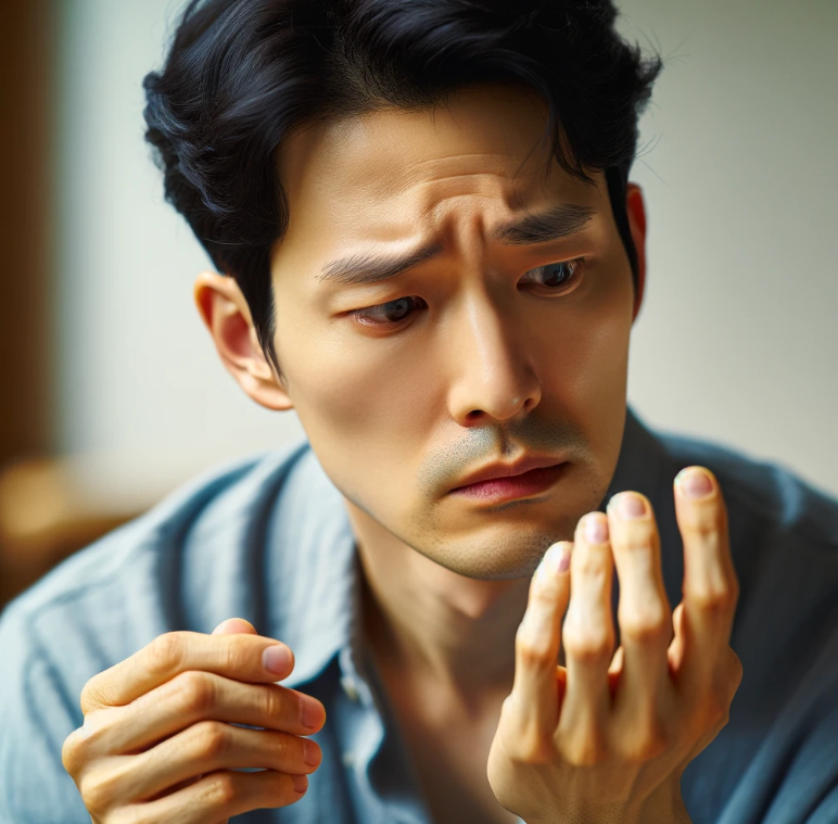 손톱바라보는 사람 1