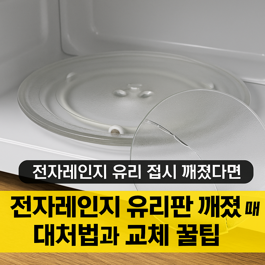 전자레인지 유리판 깨졌을 때 대처법과 교체 꿀팁