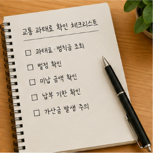 교통 과태료 납부 방법