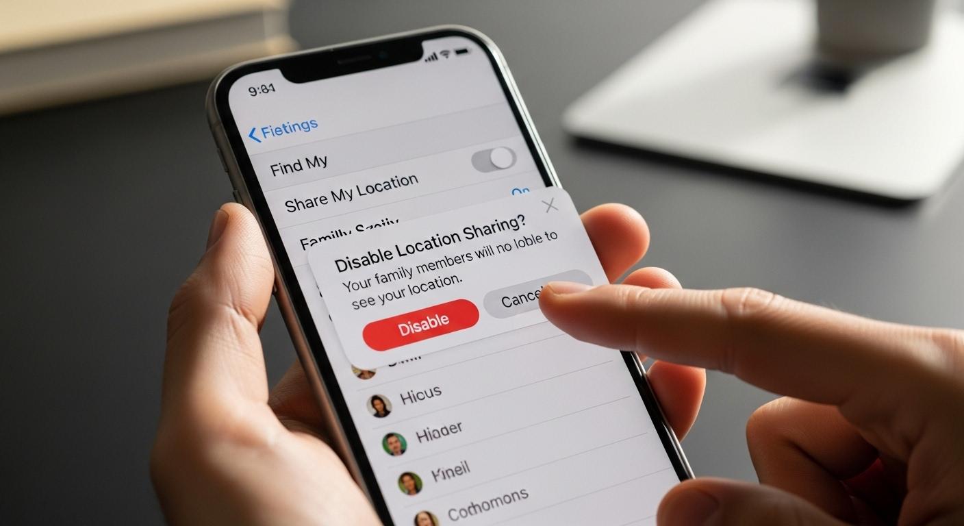 아이폰 가족 위치공유 해제