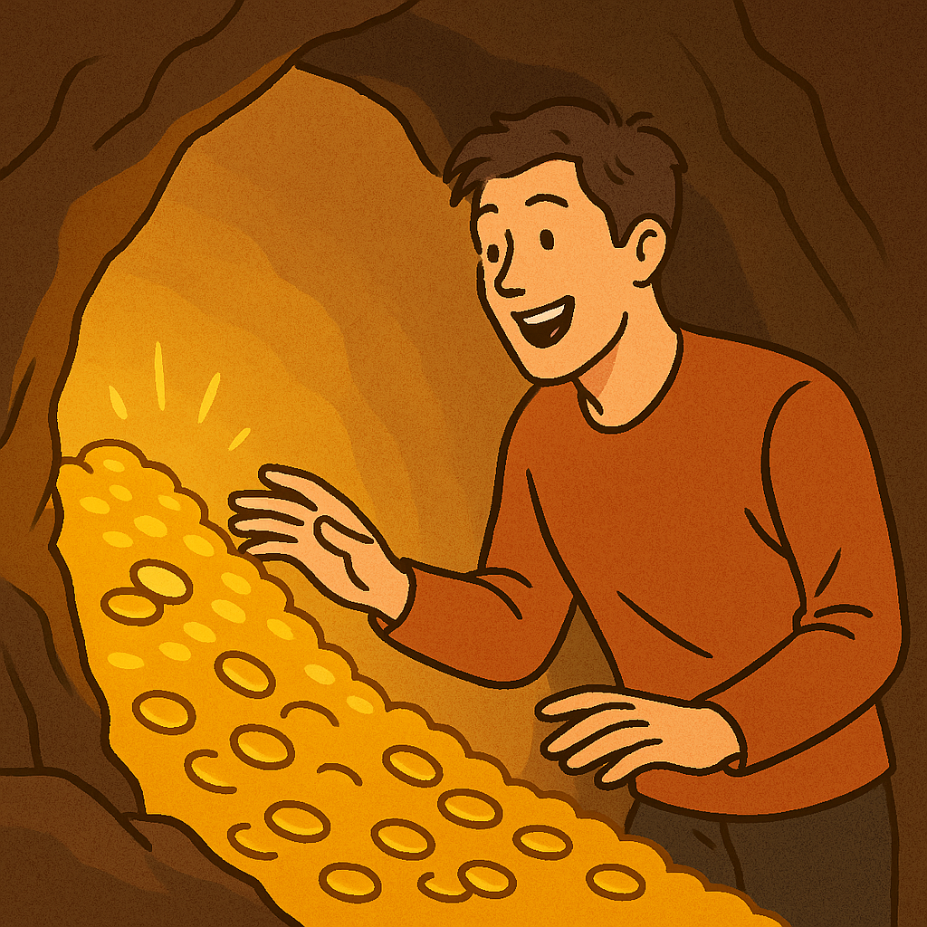 황금 발견한 사람