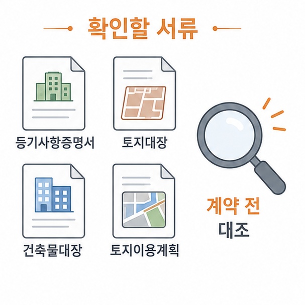 부동산 계약 전 확인할 서류 네 가지