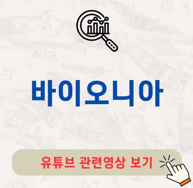 바이오니아 주가
