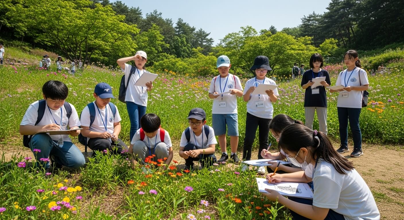 초등학교 여름방학 순천만국가정원
