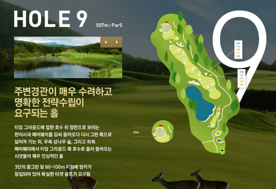 나인브릿지 CC의 코스 공략도 09