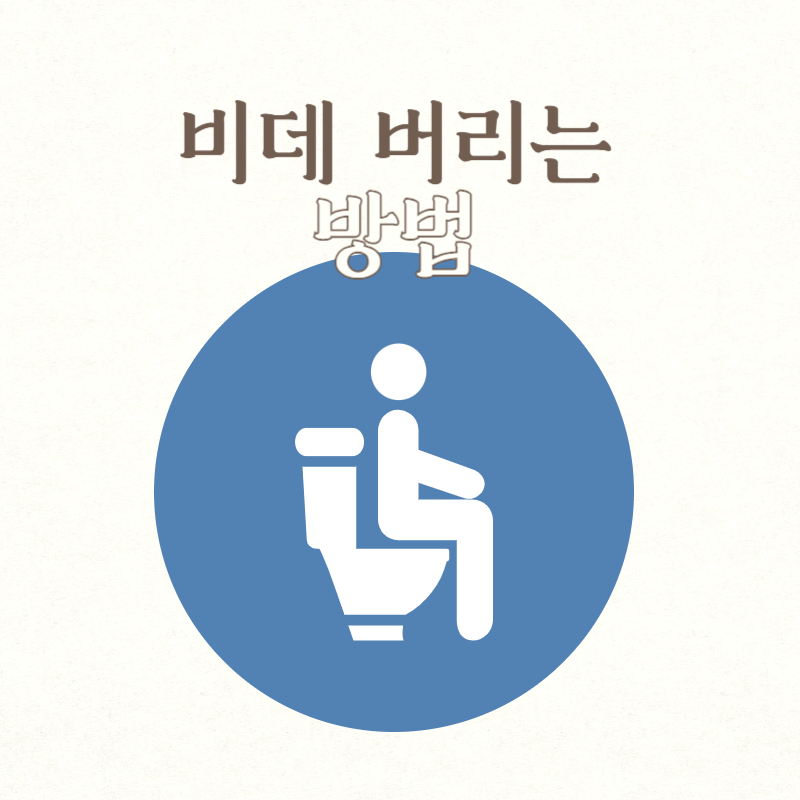 비데 버리는 방법
