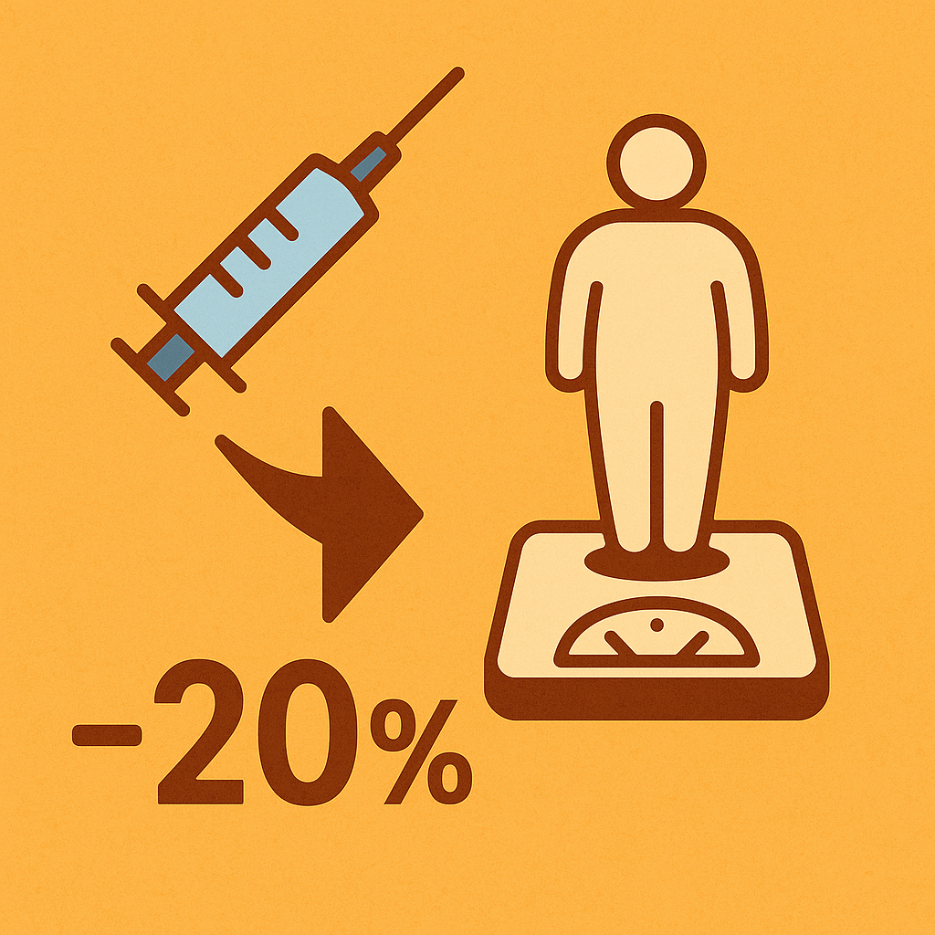 체중 감량과 혈당 조절 효과가 입증된 마운자로 주사제를 상징하는 아이콘 이미지