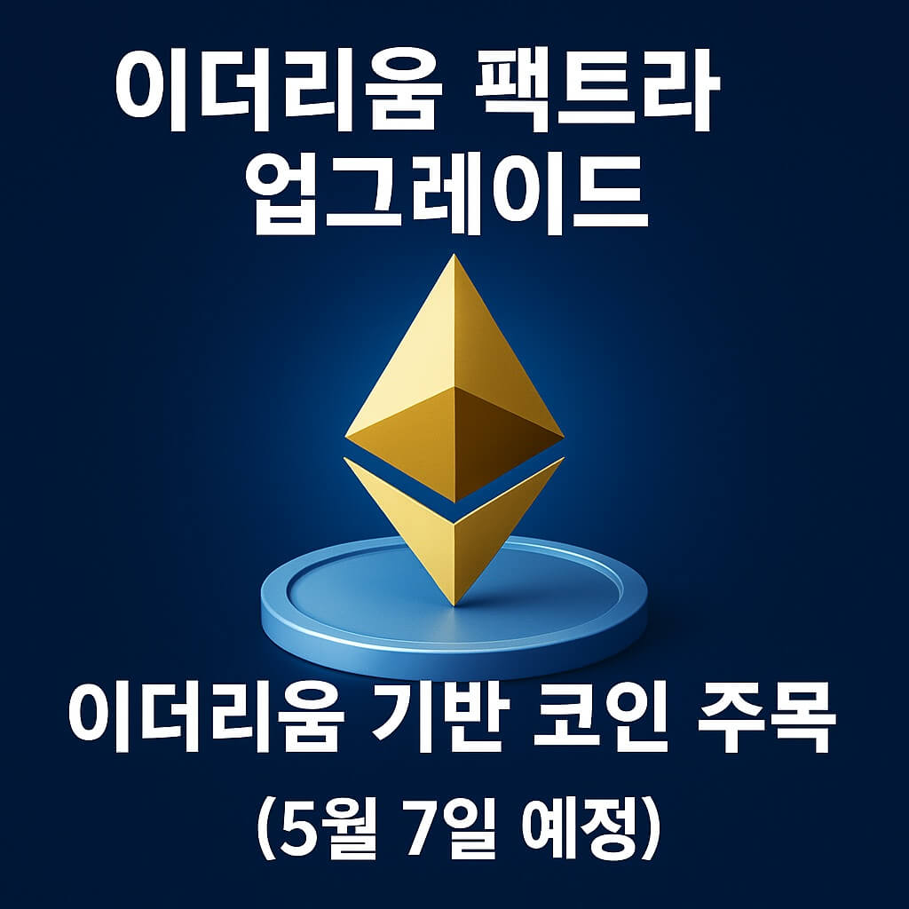 이더리움 팩트라 업그레이드, 이더리움 기반 코인 주목! (5월 7일 예정)