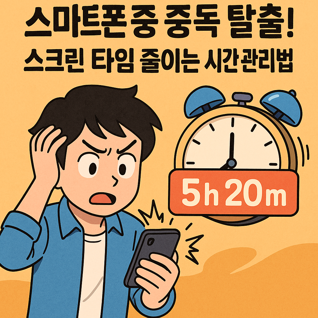 스마트폰 중독 탈출! 스크린 타임 줄이는 시간 관리법