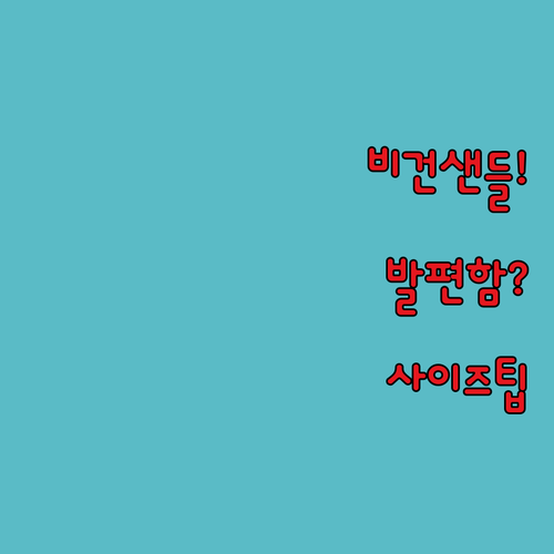 발이 편한 비건 방한 샌들 실사용자 ..