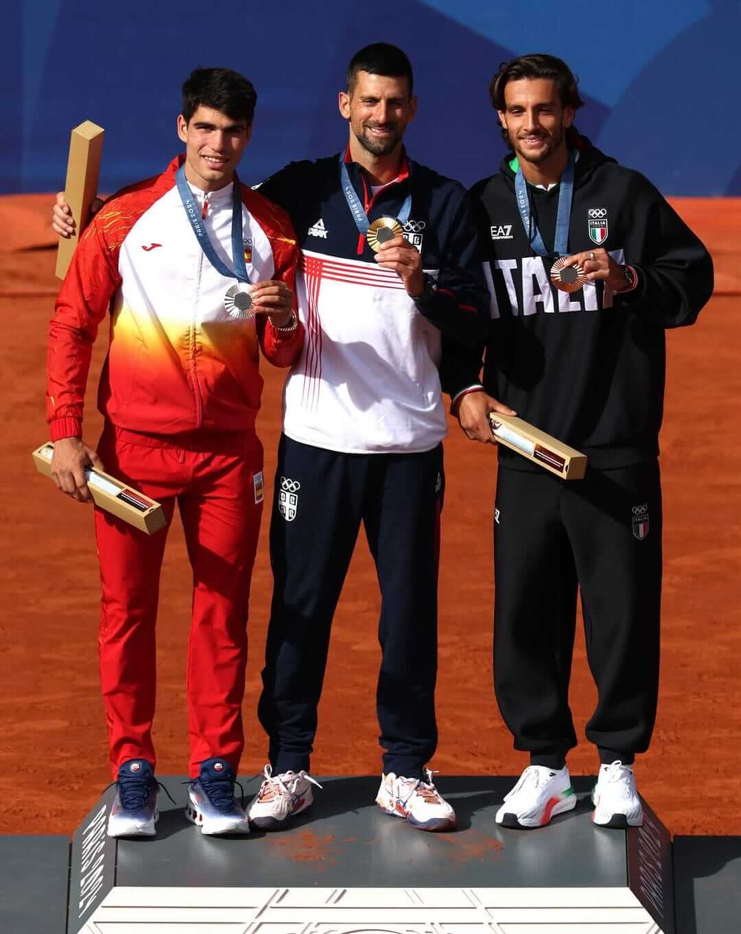 2024파리올림픽 노박조코비치 금메달 남자 테니스 단식 메달리스트