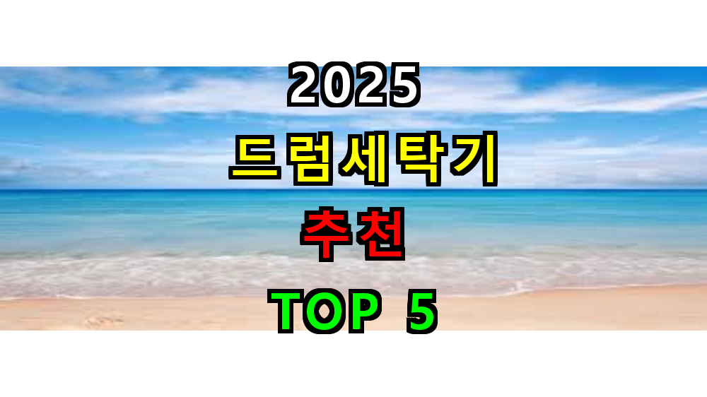 2025 드럼세탁기 추천 TOP 5