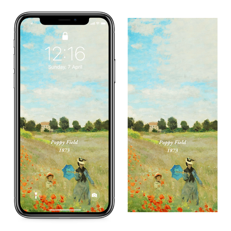 03 양귀비 들판 C - Claude Monet 클로드 모네 배경화면