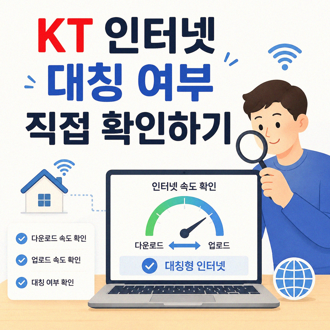 KT 인터넷 대칭 지역인지 확인하는 방법