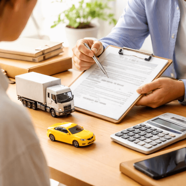 유상운송보험 상담 장면