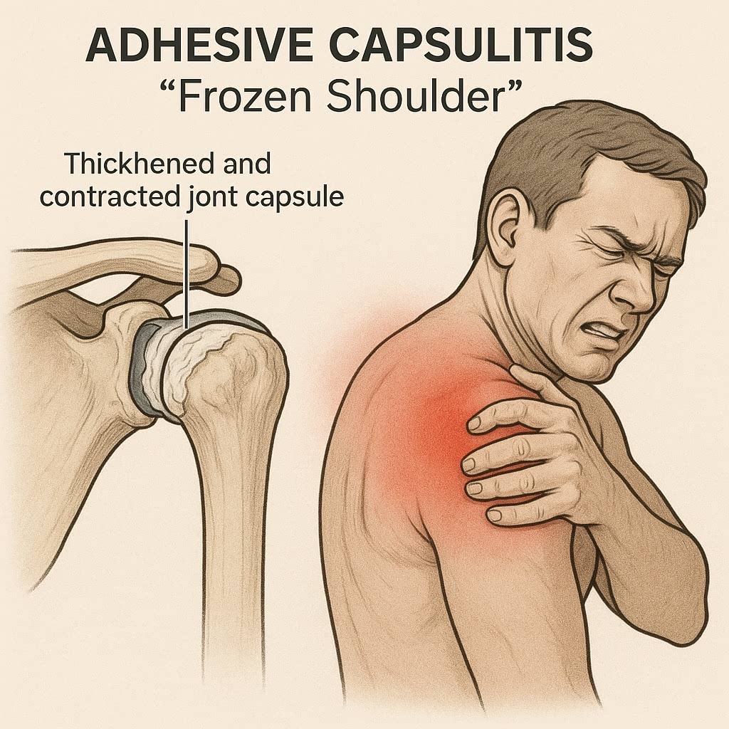 상완골의 운동손상 증후군 - 유착성 관절낭염, 오십견