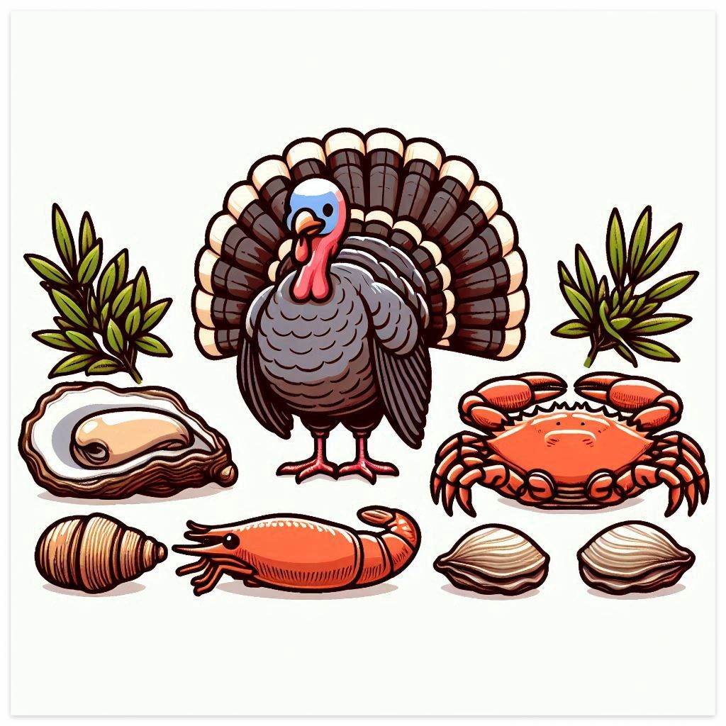 눈에 좋은 음식 칠면조, 굴, 게