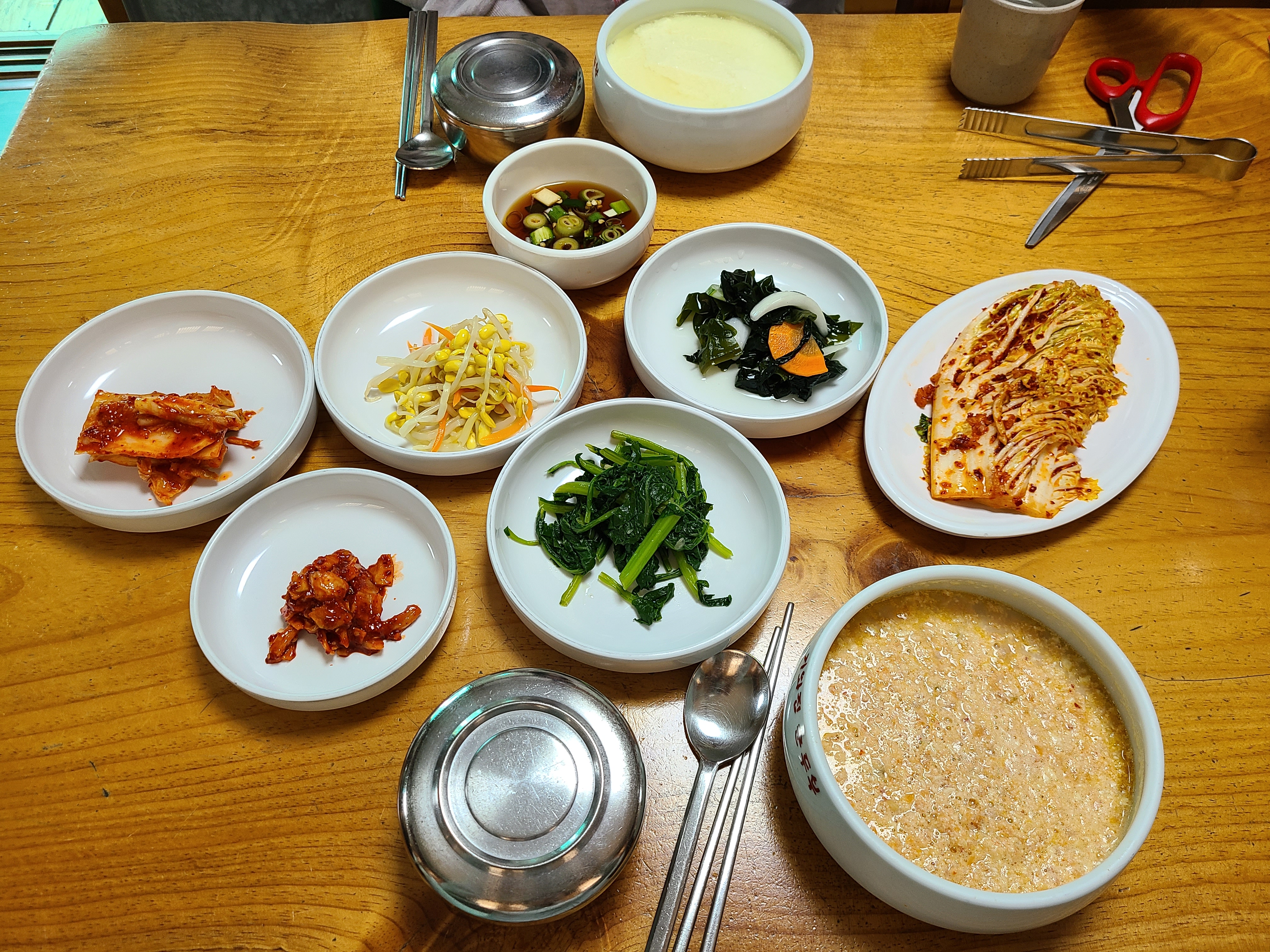 Korean Set Menu with Soft Tofu Stew