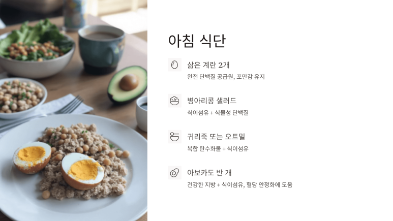 건강한 아침식단