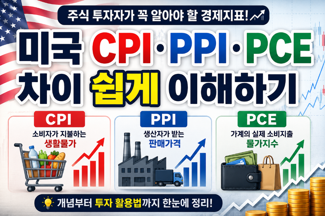 미국 CPI 발표가 중요한 이유|PPI·PCE 차이까지 쉽게 알아보기