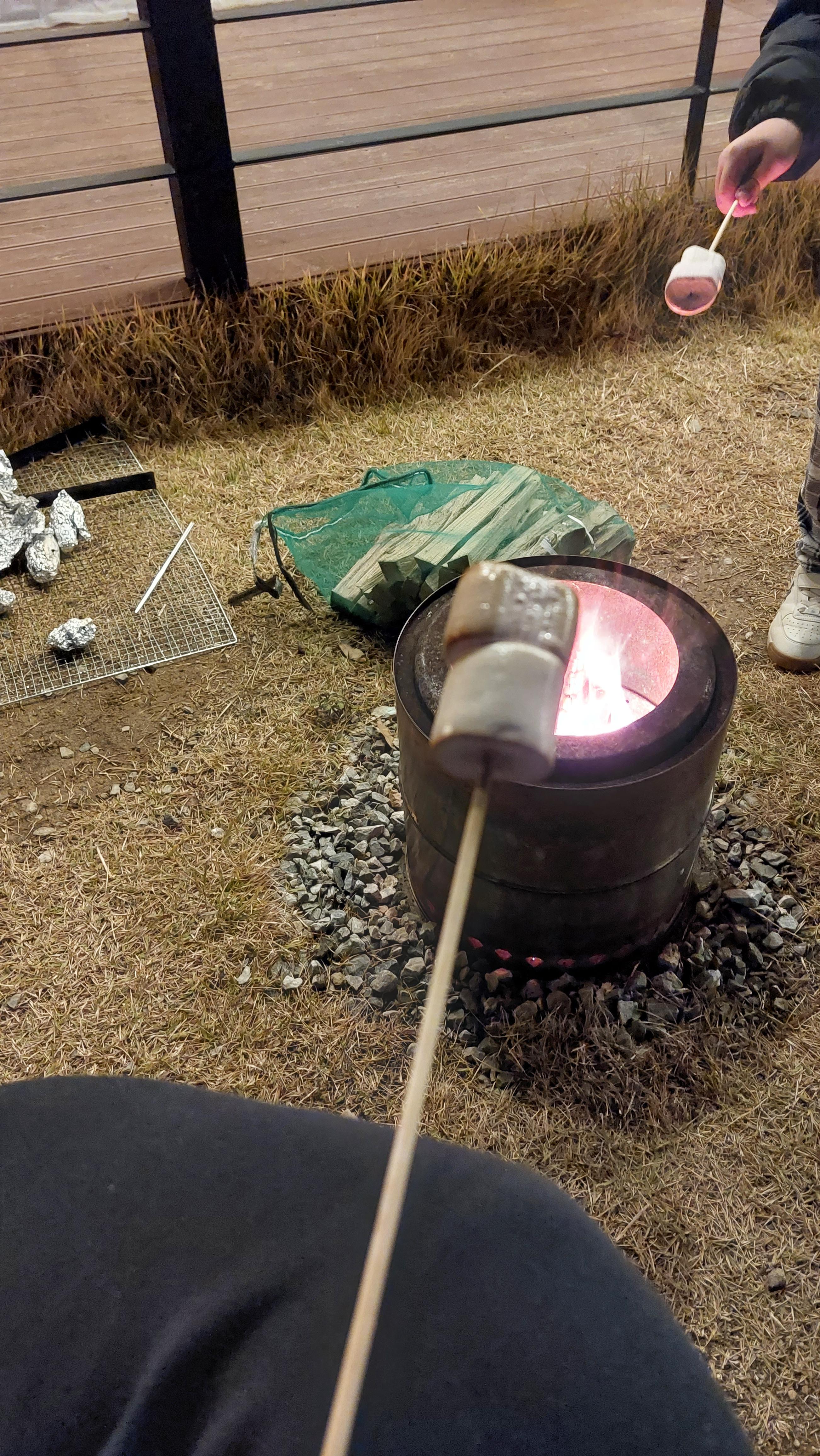 불멍 + 마시멜로 굽기