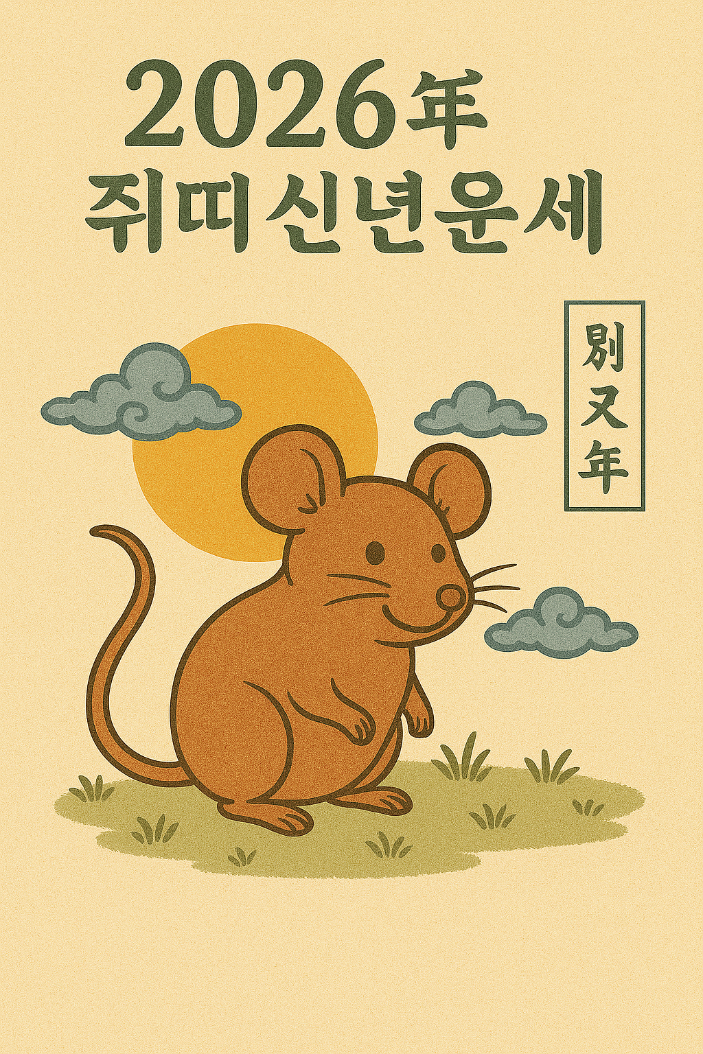 2026년 쥐띠 신년운세 이미지