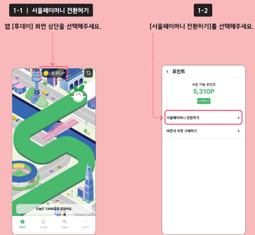 손목닥터9988 포인트 전환 신청 (출처 : 손목닥터9988)