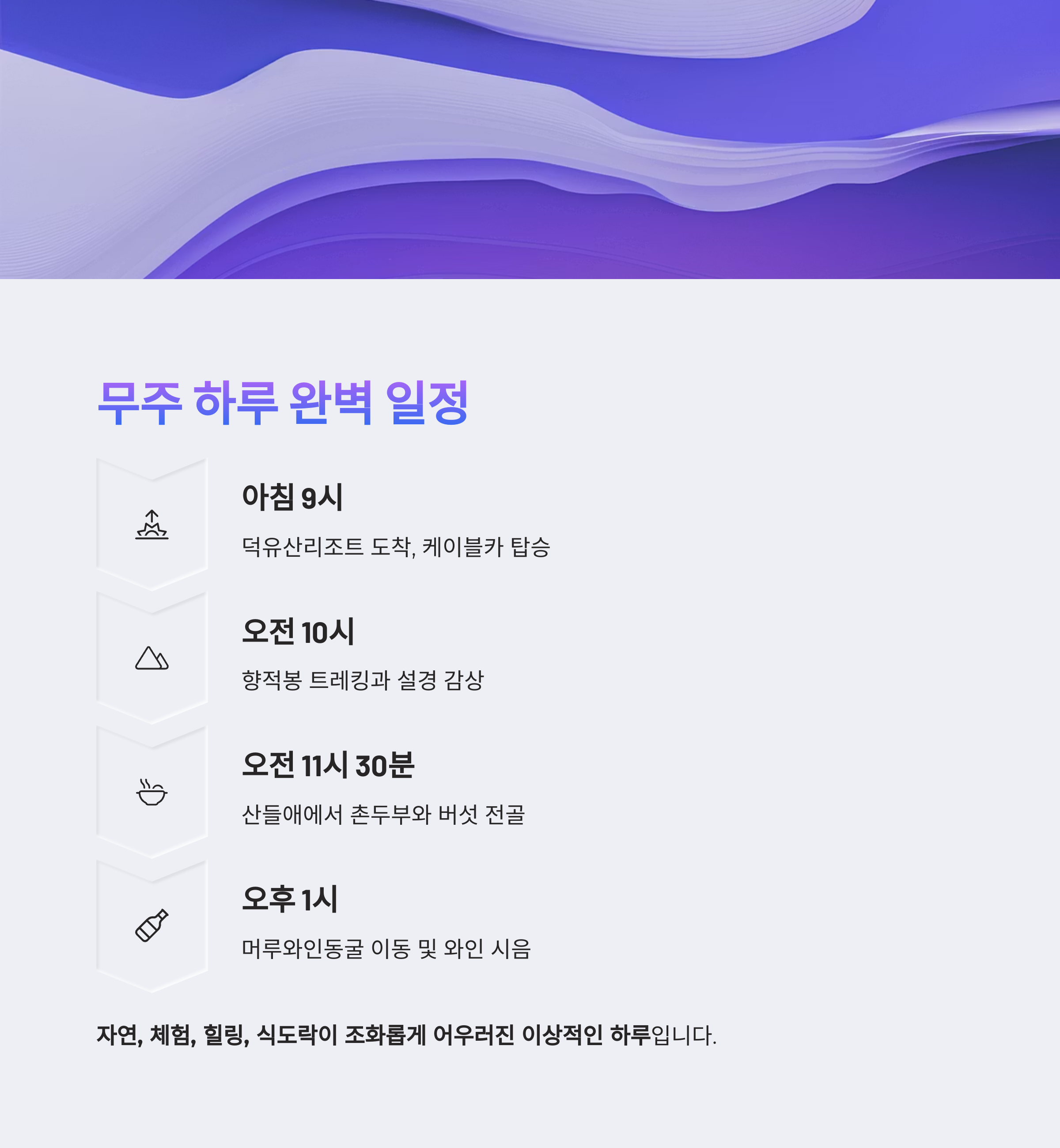 무주 하루 완벽 일정