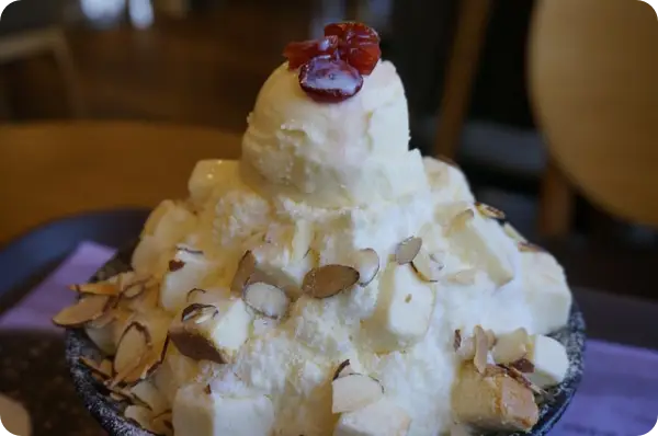 메가커피 팥빙수