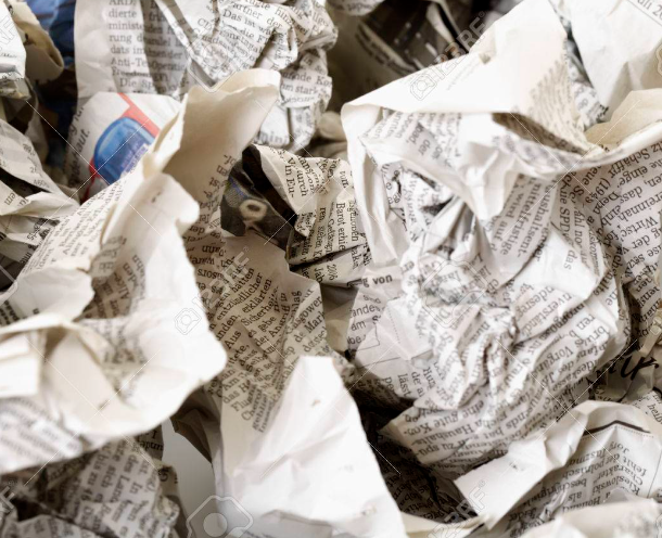 커피찌꺼기, 녹차티백, 구겨진신문지