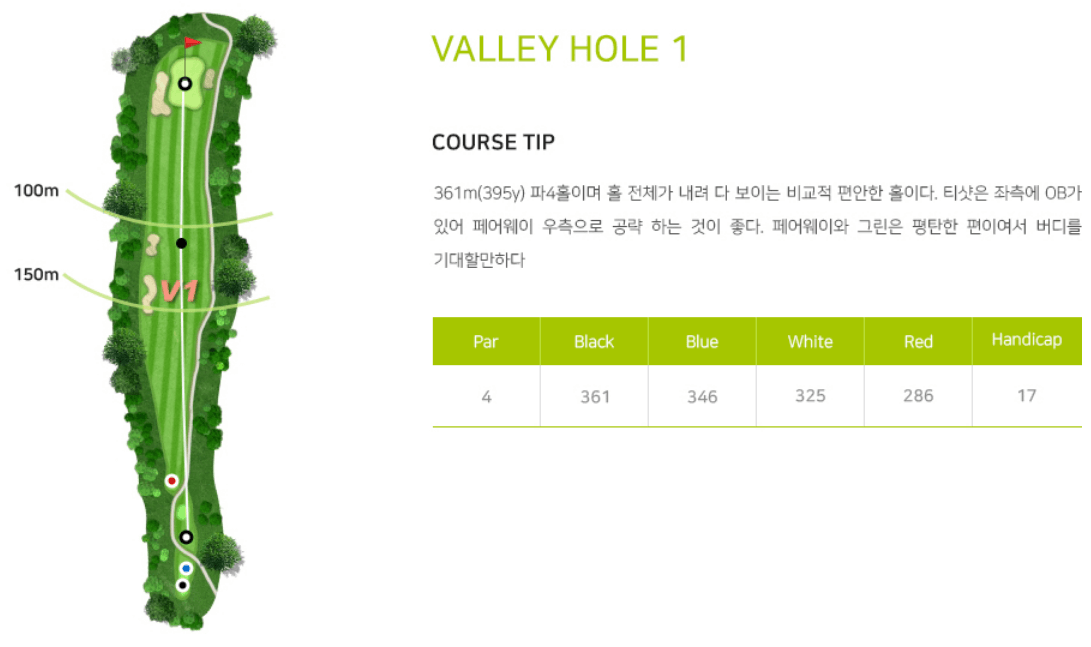 에덴블루 컨트리클럽 밸리코스 1