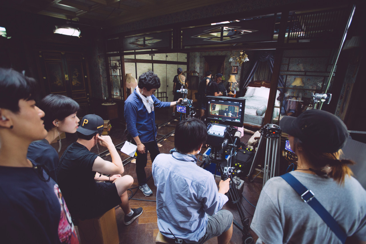 촬영장 장면