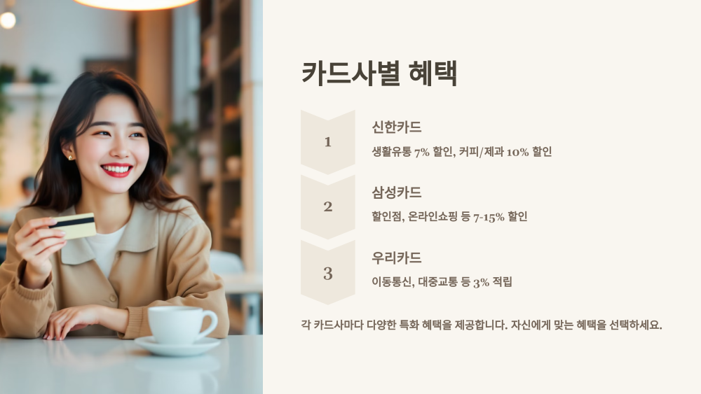 카드사별 혜택