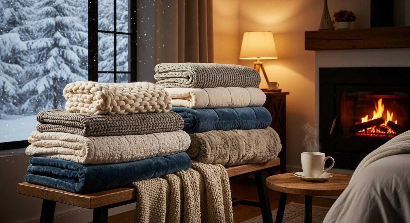 겨울 이불 온스